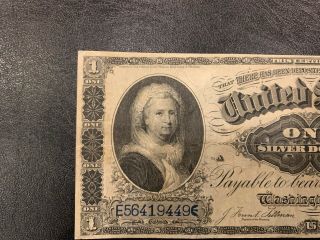 1891 $1 Silver Certificate - Martha Washington FR 223 VF/ XF 4
