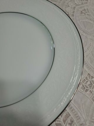 Noritake Whitescapes Fine China WHITECLIFF PLATINUM 4251 Salad Plate NWT 2