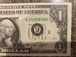 1974 $1 Federal Reserve Note FR.  1908 - C Inverted Overprint Error Very Rare NR 4