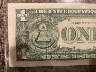 1974 $1 Federal Reserve Note FR.  1908 - C Inverted Overprint Error Very Rare NR 6