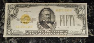 1928 Circulated Fifty Dollar $50 Gold Certificate