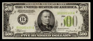Trophy Note LGS 1934 York $500 Five Hundred Dollar Bill 1000 Fr2201 B81488A 2