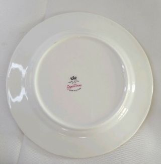 Vintage Queen Anne Bread Dessert Side Plate Dish Bone China England Flowers 3
