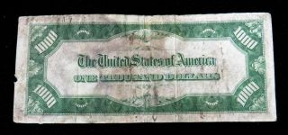 1934 A $1000 UNITED STATES FEDERAL RESERVE NOTE FRN HURRICANE SURVIVOR 2