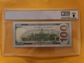 $100 One Hundred dollar bill.  Fancy serial Repeater and Binary PB80808080D 2017A 2