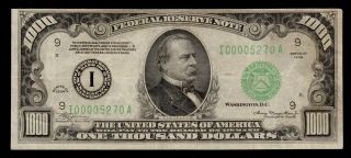 Scarce Minneapolis 1934 $1000 ONE THOUSAND DOLLAR BILL 500 Fr.  2211 - i I00005270A 2