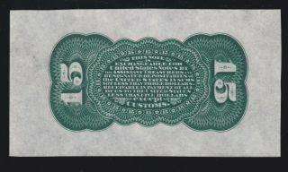 Us 15c Fractional Currency Specimen Wide Margin Green Reverse Fr 1272sp Chau (25