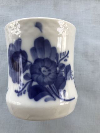 Royal Copenhagen Blue Flowers Braided Cigarette Holder Vase 8253 2 3/4 " Tall