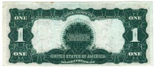 LARGE 1899 $1 DOLLAR BILL BLACK EAGLE NOTE BIG SILVER CERTIFICATE Fr 226 2