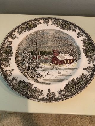 Johnson Brothers England Friendly Village The School House 10 " Dinner Plate