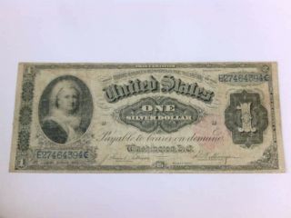 Ok 1891 $1 Silver Certificate “martha” Note One Silver Large Dollar Paper Money.