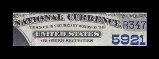 RARE 1882 $5 DATE BACK NATIONAL CURRENCY HACKENSACK,  N.  J.  STRONG VERY FINE 6