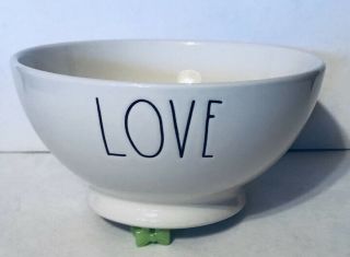 Rae Dunn Love Small Footed Bowl For Soup,  Cereal,  Ice Cream - Authentic