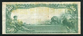 1902 $50 FIRST NATIONAL BANK IN OKLAHOMA CITY,  OK NATIONAL CURRENCY CH.  4862 2