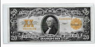 1922 - Twenty Dollar Gold Certificate.