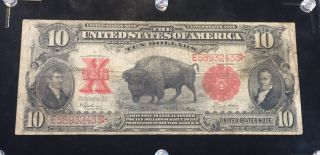 1901 $10 Bison Note Legal Tender Fr.  122