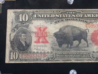 1901 $10 Bison Note Legal Tender Fr.  122 2