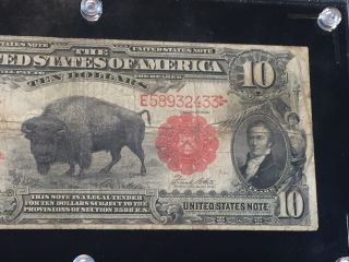 1901 $10 Bison Note Legal Tender Fr.  122 3