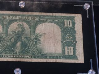 1901 $10 Bison Note Legal Tender Fr.  122 6