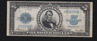Us 1923 $5 " Porthole " Silver Certificate Fr 282 Vf - Xf (- 881)