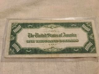 1934 - A $1000 dollar bill Federal Reserve Note Chicago 2