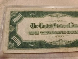 1934 - A $1000 dollar bill Federal Reserve Note Chicago 3