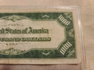 1934 - A $1000 dollar bill Federal Reserve Note Chicago 4