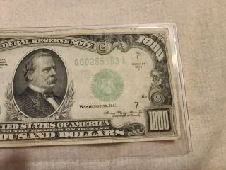 1934 - A $1000 dollar bill Federal Reserve Note Chicago 6