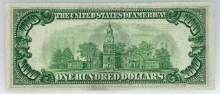 Series of 1934 - A $100 One Hundred Dollar Federal Reserve Note - US 2