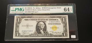 1935 - A North Africa Silver Certificate Fr 2306 Pmg 64 Choice Uncirculated Epq