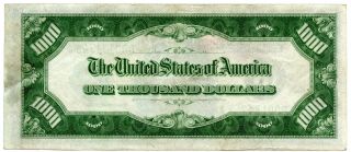 1934 US $1000 Federal Reserve Note Chicago District | VF, 2