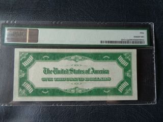 1934 $1000.  00 one thousand dollar bill PMG - 50 with a three digit serial number 2