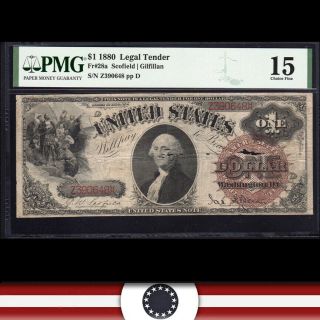 Scarce Fr 28a 1880 $1 Legal Tender Note Pmg 15 Comment Z390648