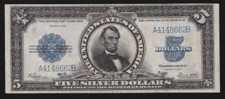 Us 1923 $5 " Porthole " Silver Certificate Fr 282 Vf - Xf (- 662)