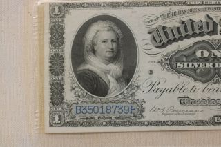 1886 $1 Silver Certificate FR 217 PMG About Unc 58 2