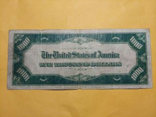 $$1000 $$ FEDERAL RESERVE NOTE CHICAGO $$1934 $$ ONE THOUSAND DOLLAR BILL 2