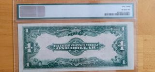 1923 $1 Red Seal Legal Tender Large Size Note FR.  40 AU PMG 53 2