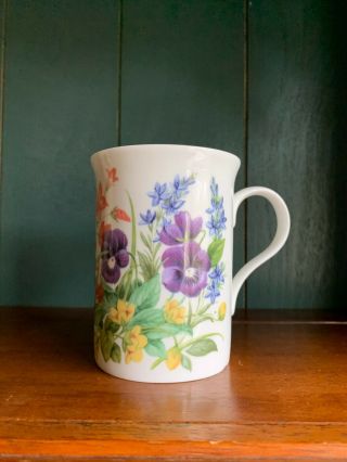 Crown Trent Fine Bone China Floral Coffee Mug