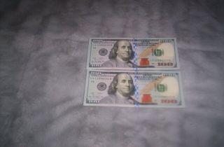 2 - Notes 2009 Unc,  One Hundred Dollar Bill 