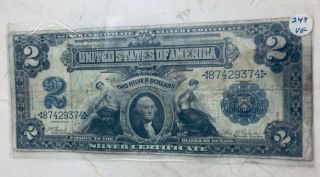 $2.  00 Silver Certificate Series Of 1899