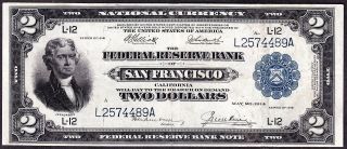 Us 1918 $2 Frbn San Francisco Fr 780 Xf (- 489)