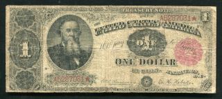 Fr.  349 1890 $1 One Dollar “stanton” Ornate Back Treasury Note