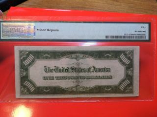 1934 $1000.  00 U.  S.  one thousand dollar bill PMG - 50 Chicago Federal Reserve Note 2