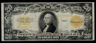 Sc 1922 Twenty Dollar $20 Gold Certificate