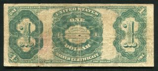 FR.  223 1891 $1 ONE DOLLAR “MARTHA” SILVER CERTIFICATE CURRENCY NOTE 2