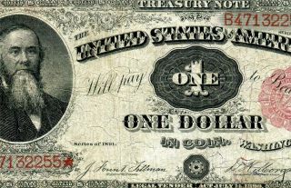 Hgr Sunday 1891 $1 Treasury Note ( (stanton))  Mid Grade
