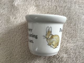 Peter Rabbit Wedgwood Of Etruria Egg Cup/toothpick Holder - Made In England