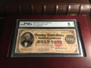 1922 $100 Gold Certificate Fr 1215 PMG 8 3