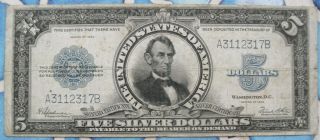 Fr.  282 1923 $5 Five Dollars “porthole” Silver Certificate