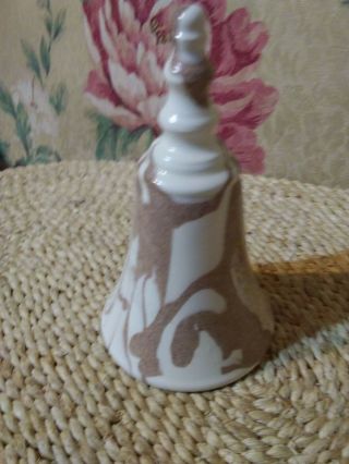 Pottery Dinner Bell 6 5/8 ",  St Helen Ash Ware,  Cougar,  Wa,  Signed Ld,